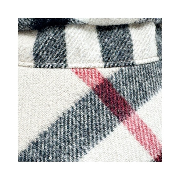 Burberry Wool Cashmere Check Newsboy Cap Hat Size M Nova Check Plaid $760 Retail - Picture 6 of 6